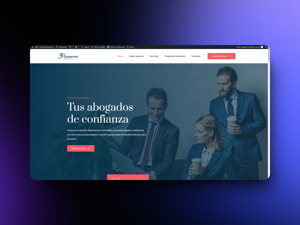Web para abogados