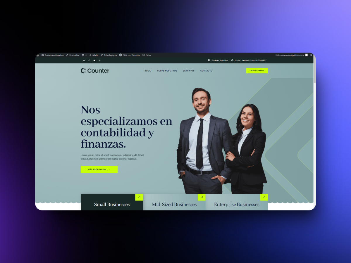 Webpara contadores