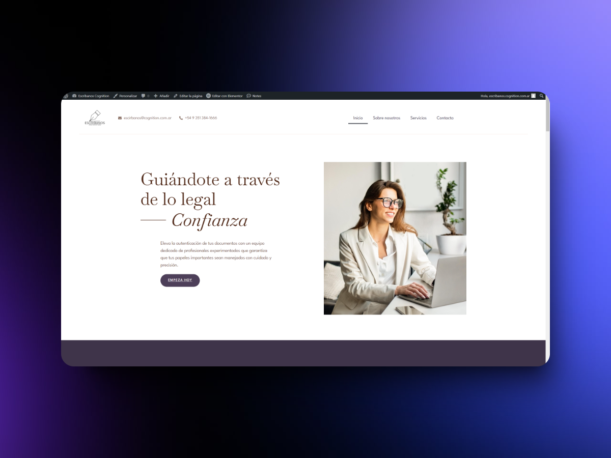 Web para escribanos